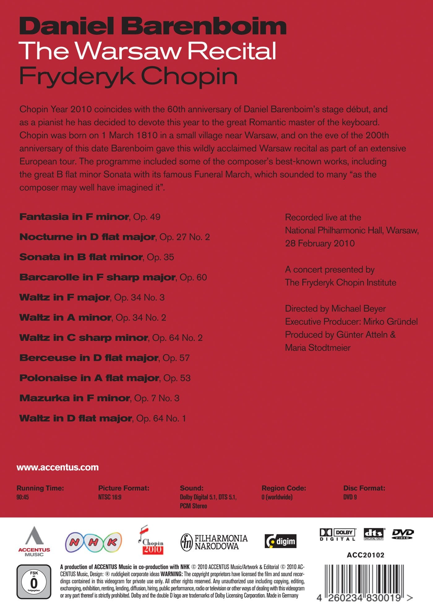 WARSAW RECITAL: DANIEL BARENBO