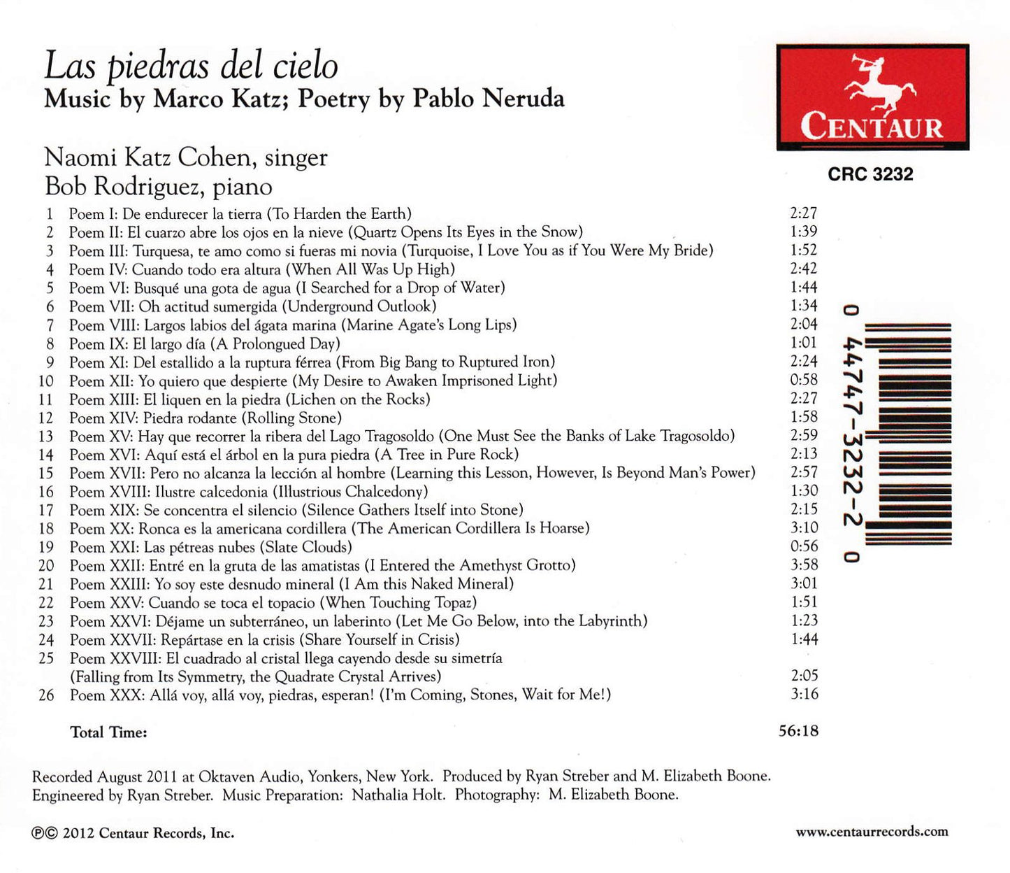 Katz: Las piedras del cielo