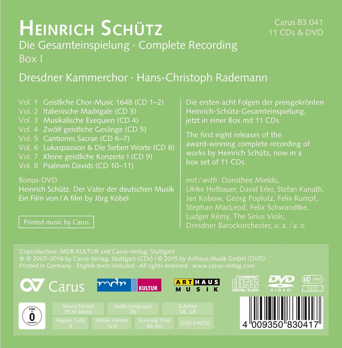 Schütz: Complete Recording
