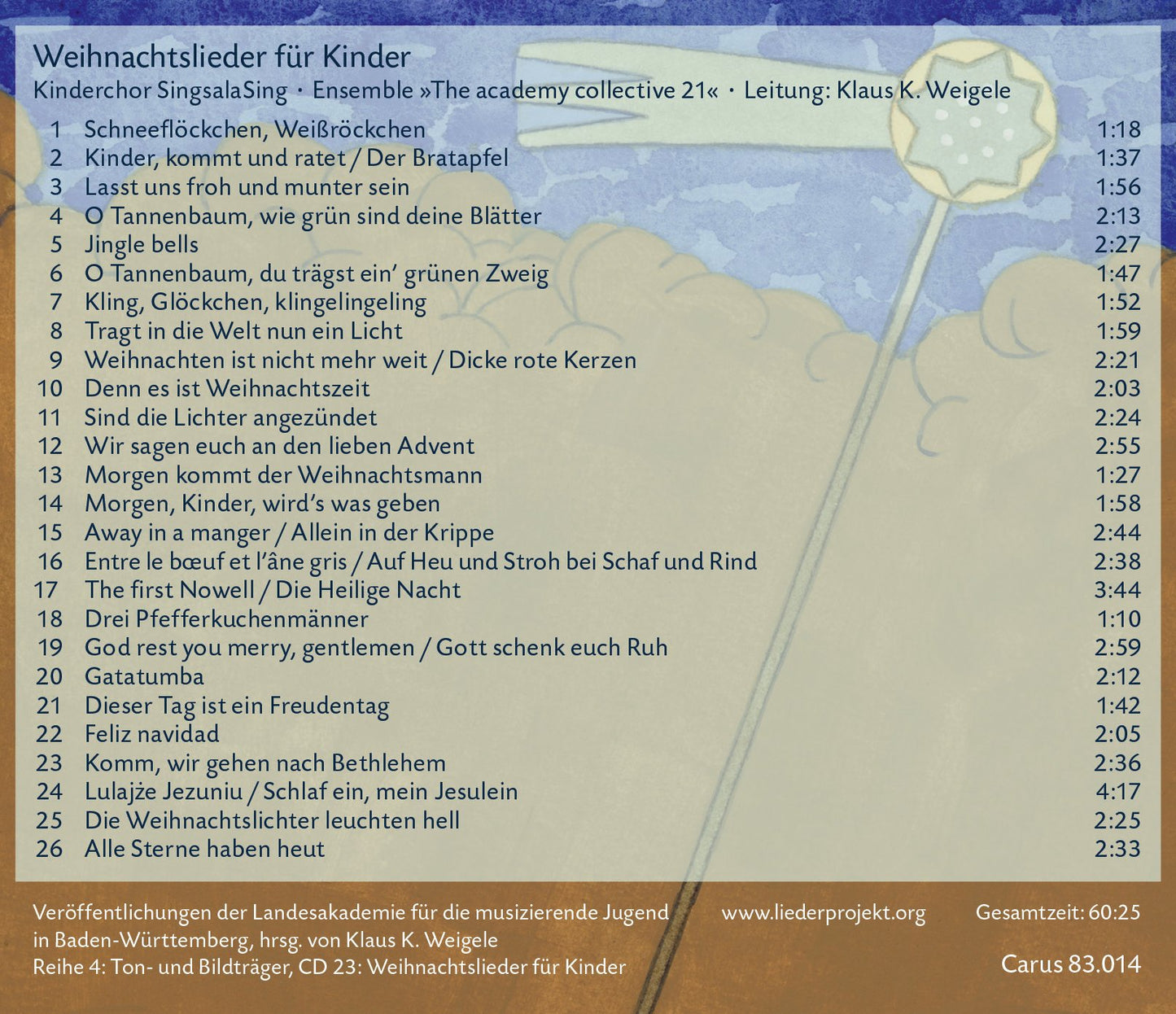 Weihnachtslieder für Kinder