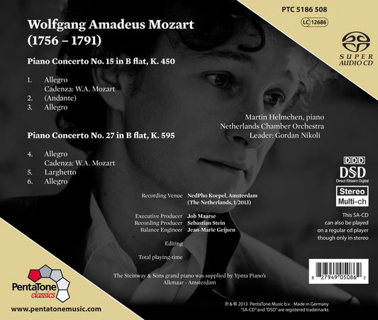 Mozart: Piano Concertos Nos. 15, K. 450 & 27, K. 595
