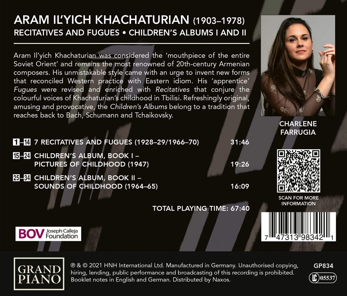 Khachaturian: Recitatives and Fugues - Children's Albums, Bo