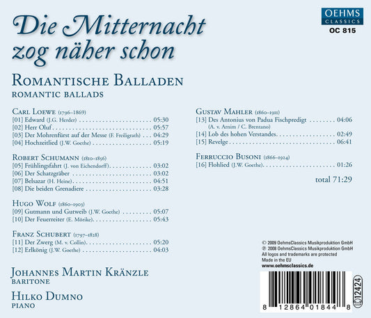 Die Mitternacht zog naher schon (Romantische Balladen)