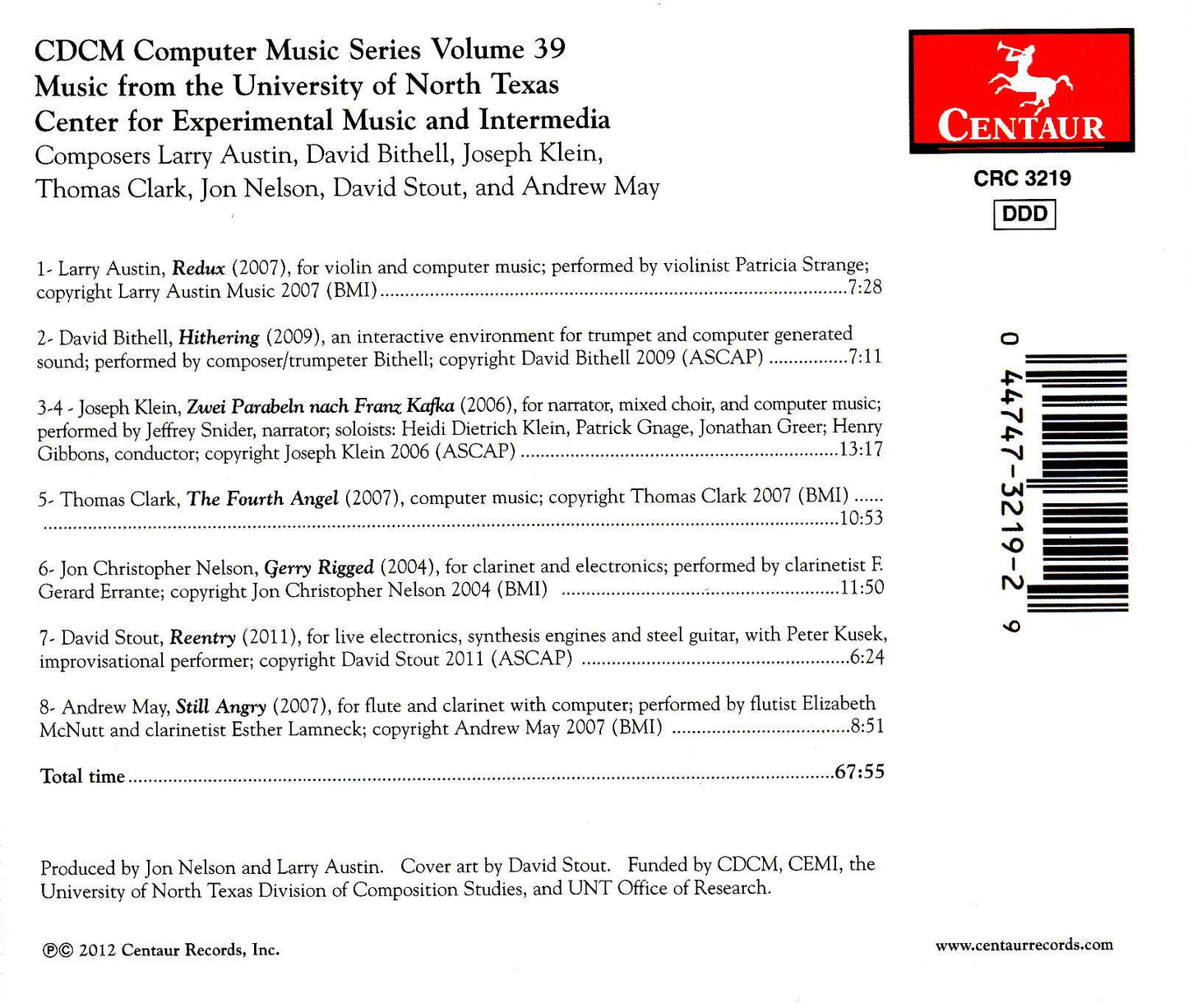 V 39: CDCM COMPUTER MUSIC SERI