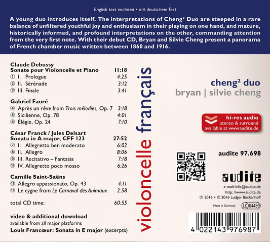 Debussy, Faure, Franck, Saint-Saens & Francoeur: Works for C