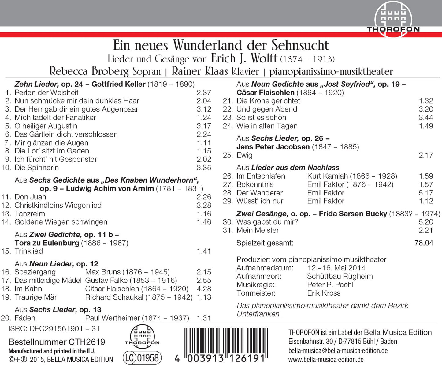 NEUES WUNDERLAND DER SEHNSUCHT