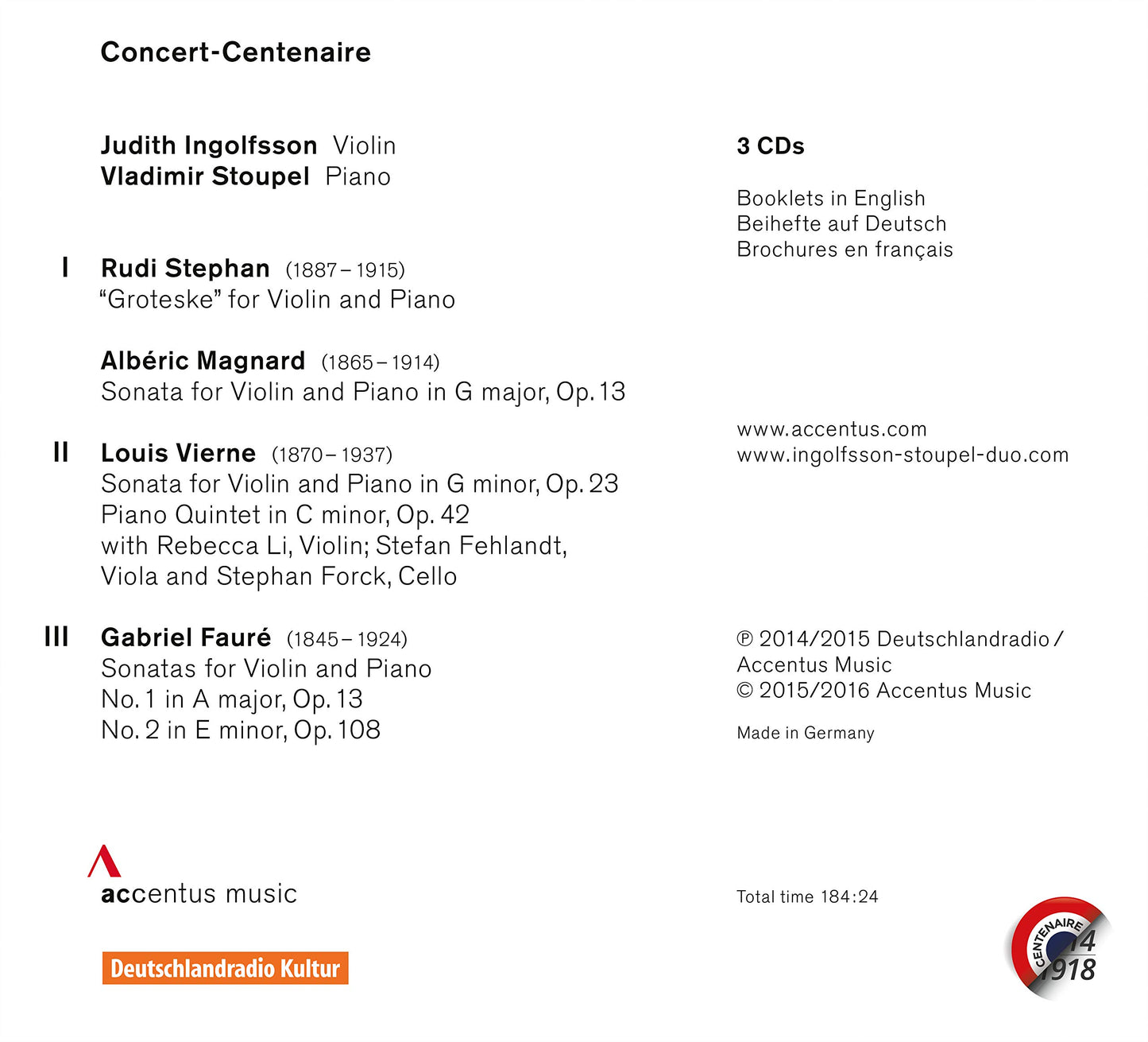 CONCERT-CENTENAIRE