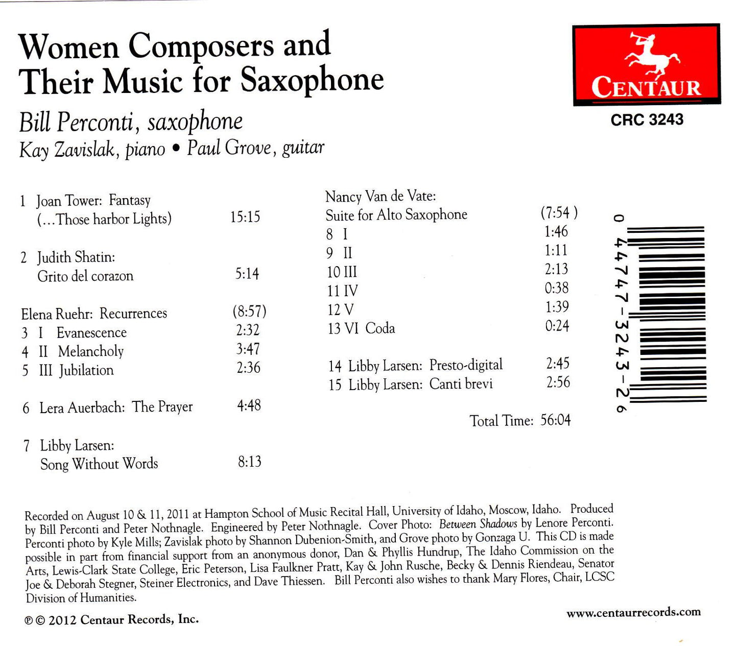 Women Composers & Their Music for Saxophone