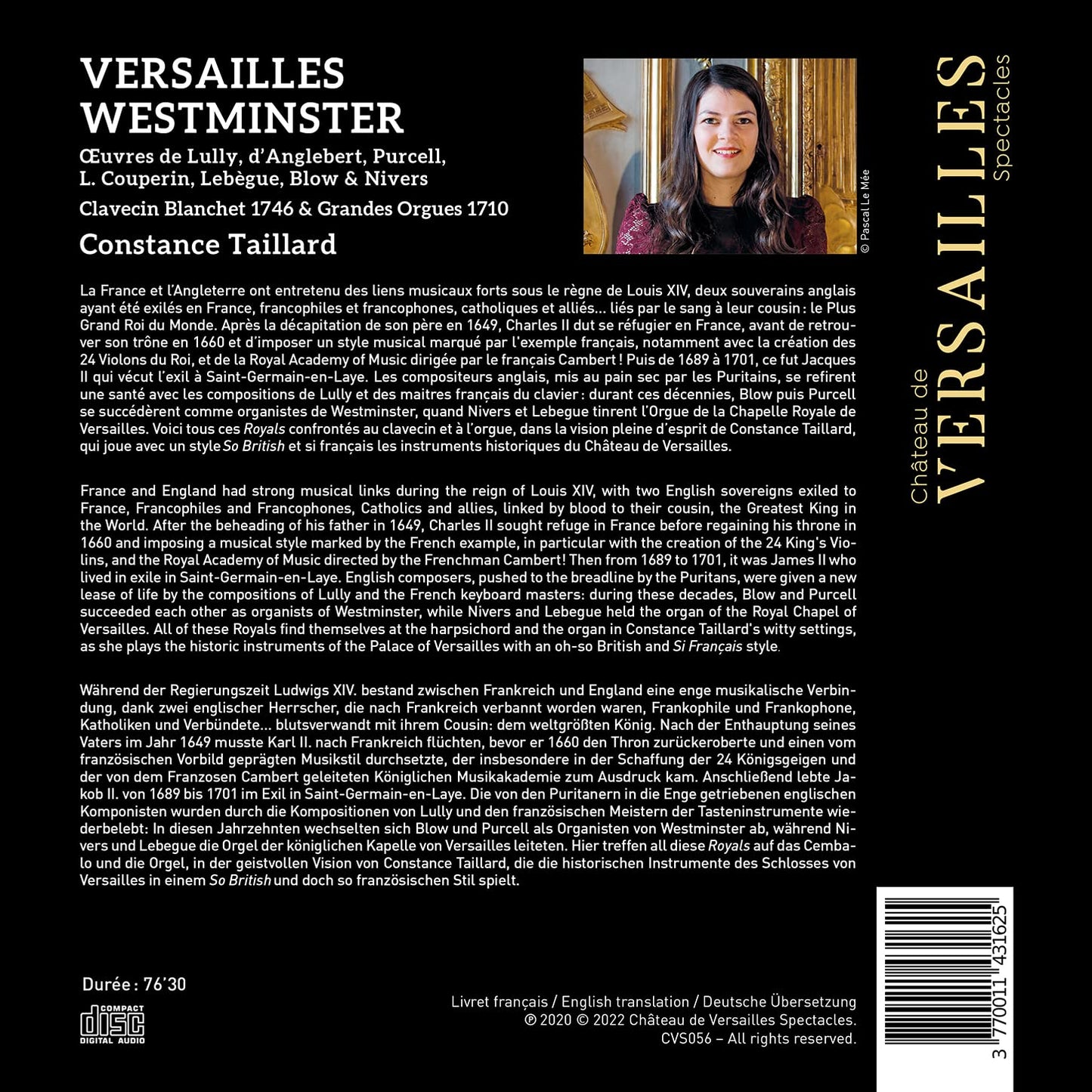 Constance Taillard: Versailles Westminster