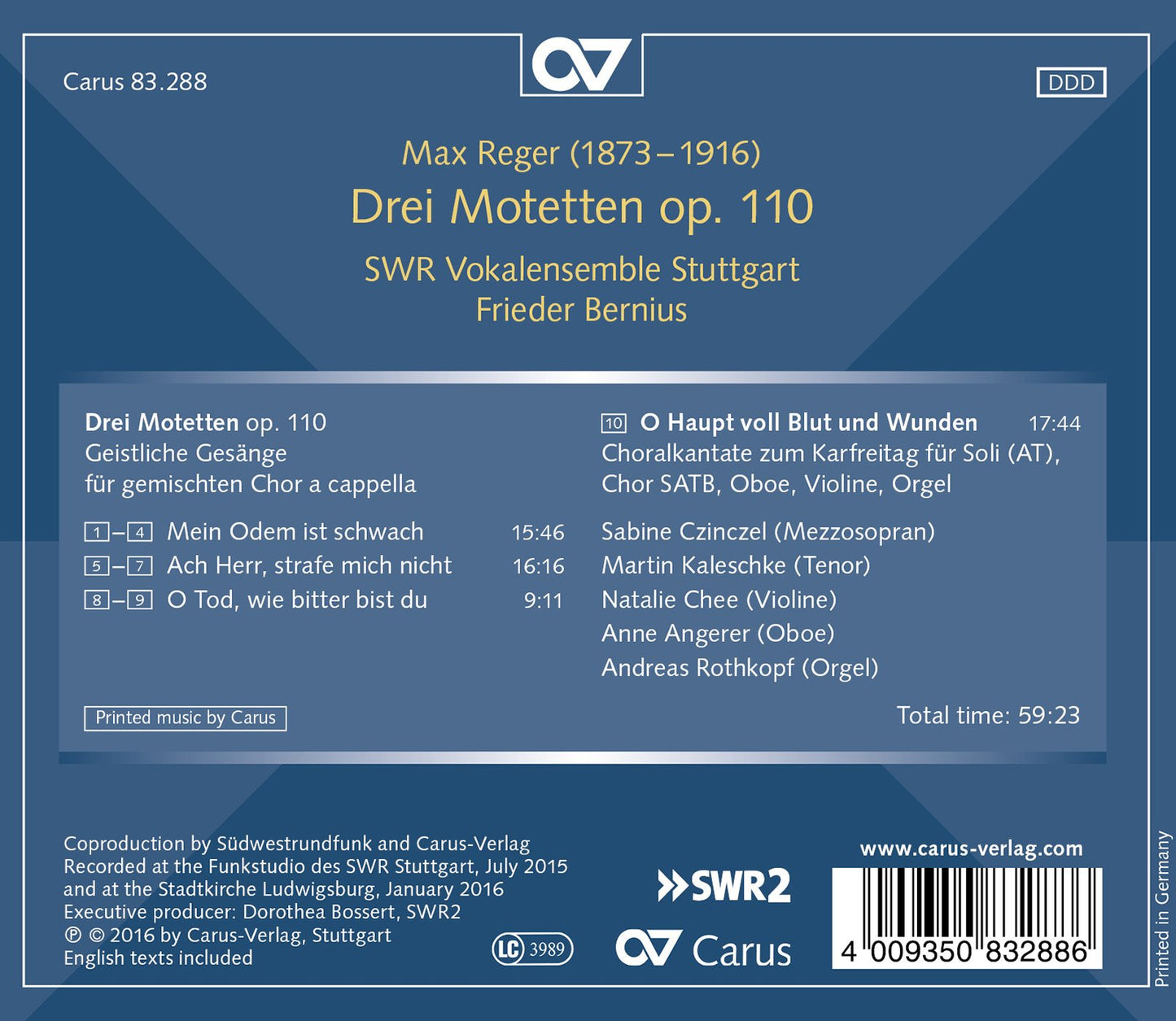 Drei Motetten, Op. 110