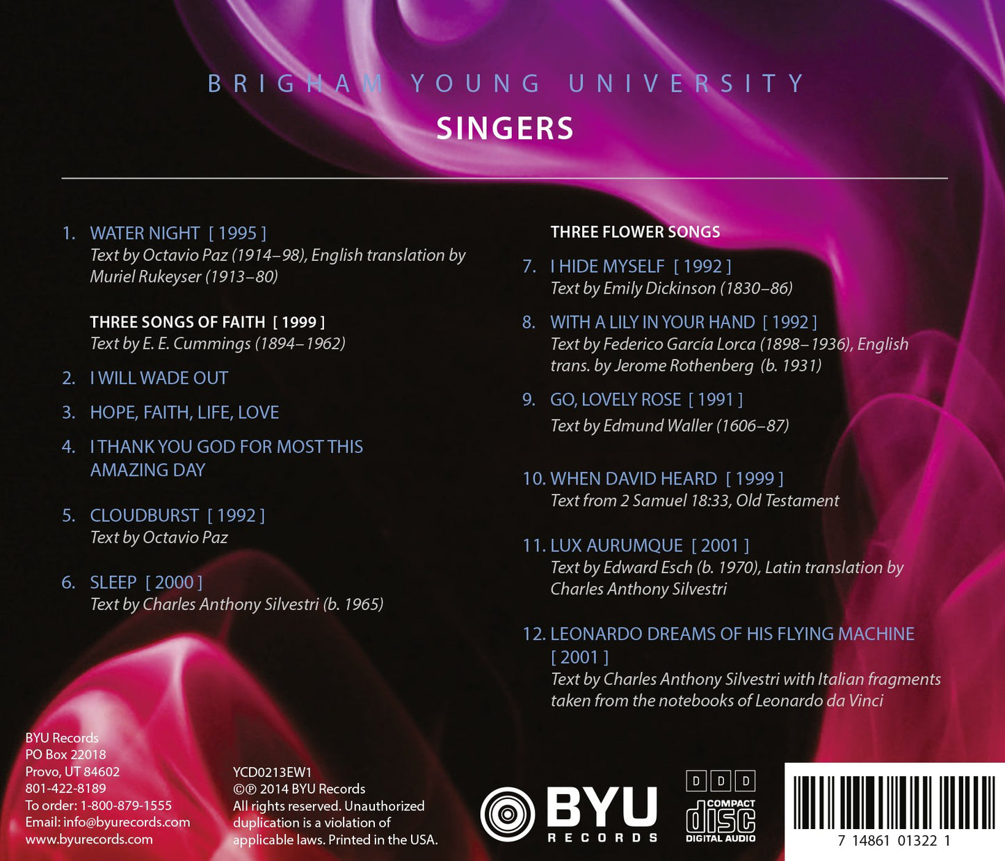 Whitacre: Choral Works, Vol. 1