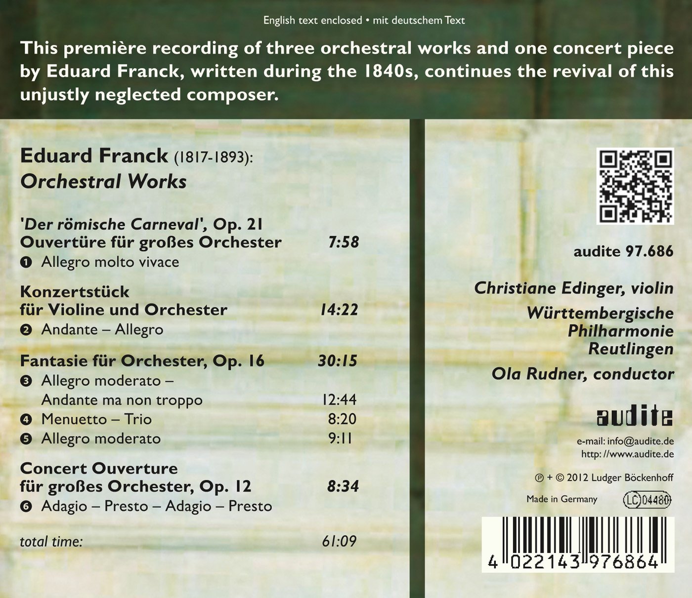 Franck: Orchestral Works