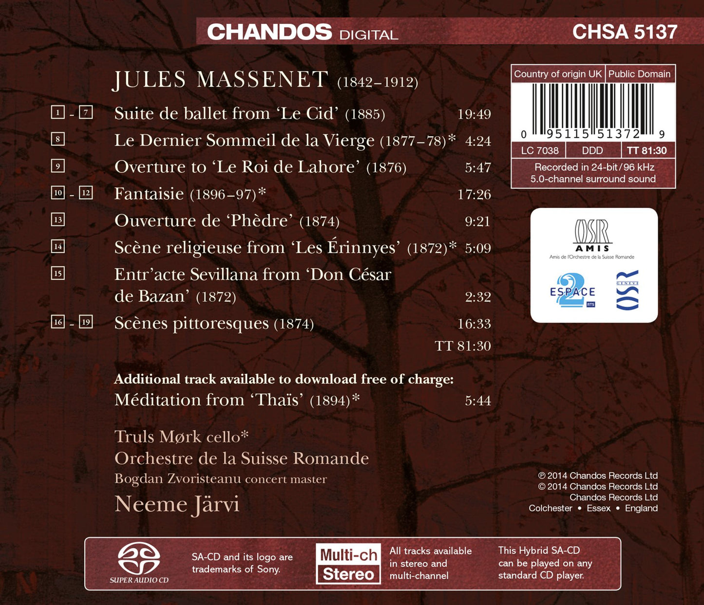 Neeme Järvi Conducts Massenet