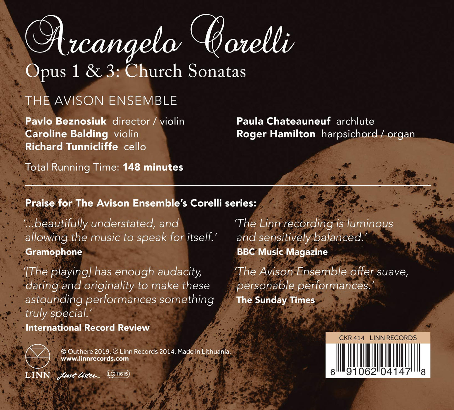 OPUS 1 & 3 - CHURCH SONATAS