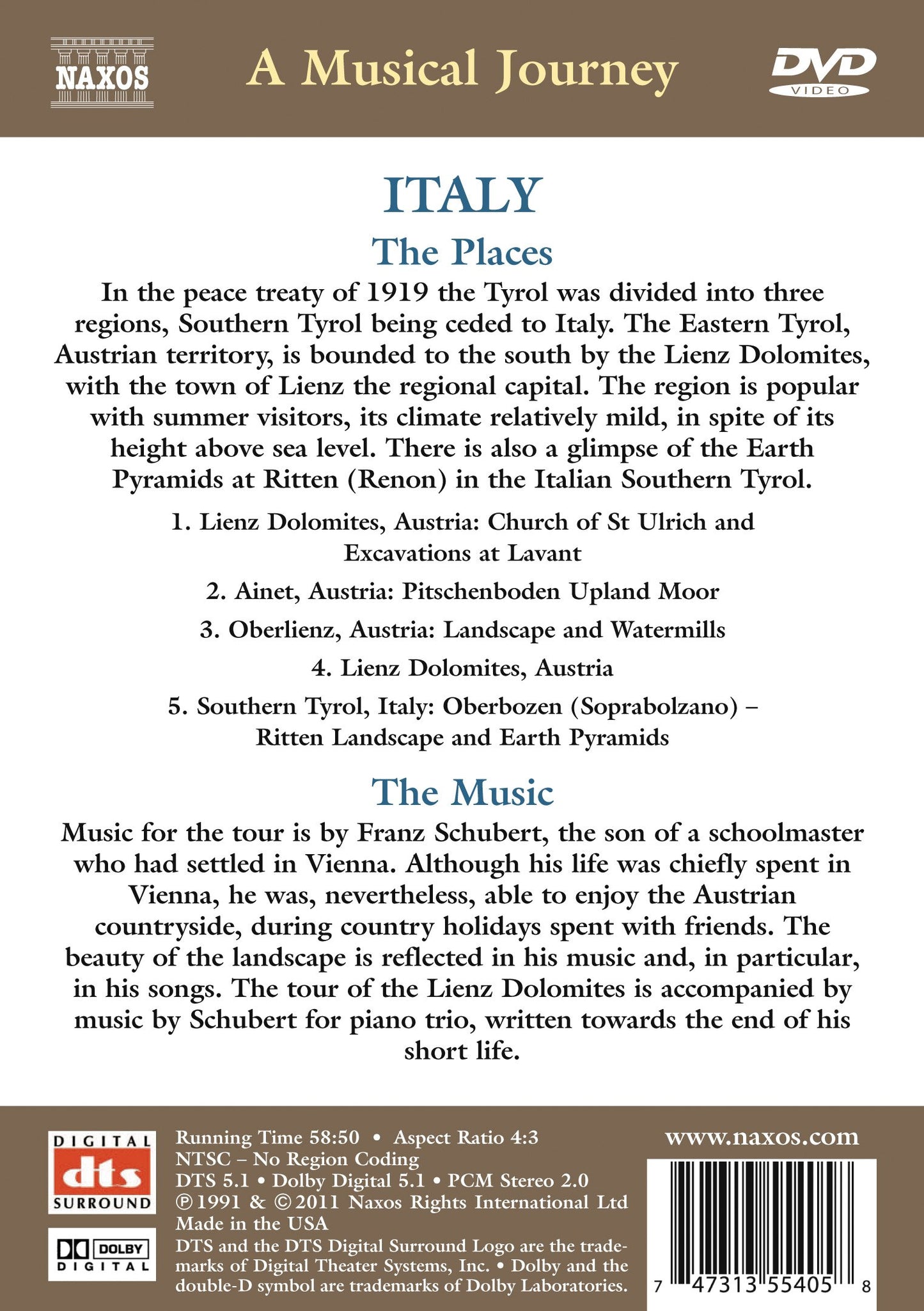 A Musical Journey - Austria and Italy: A Musical Tour of the