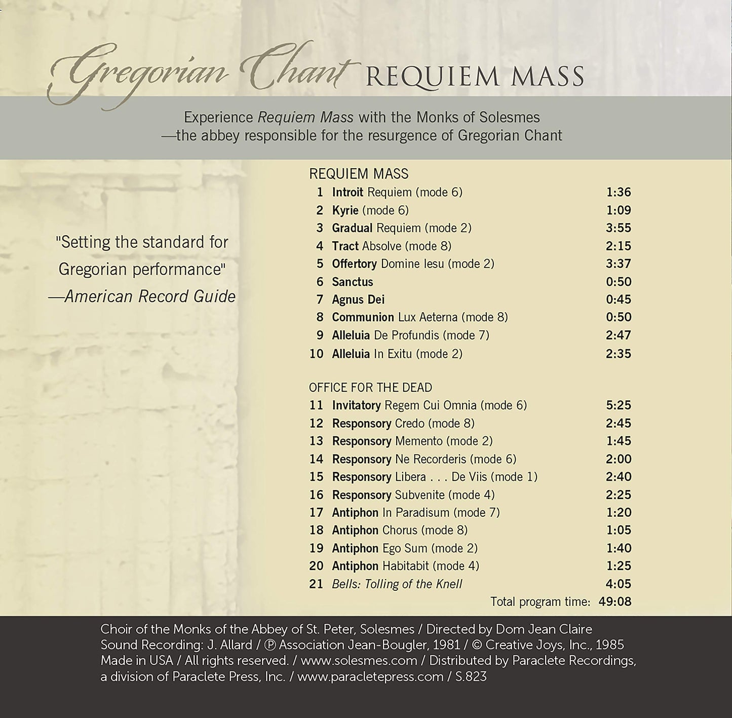 REQUIEM MASS
