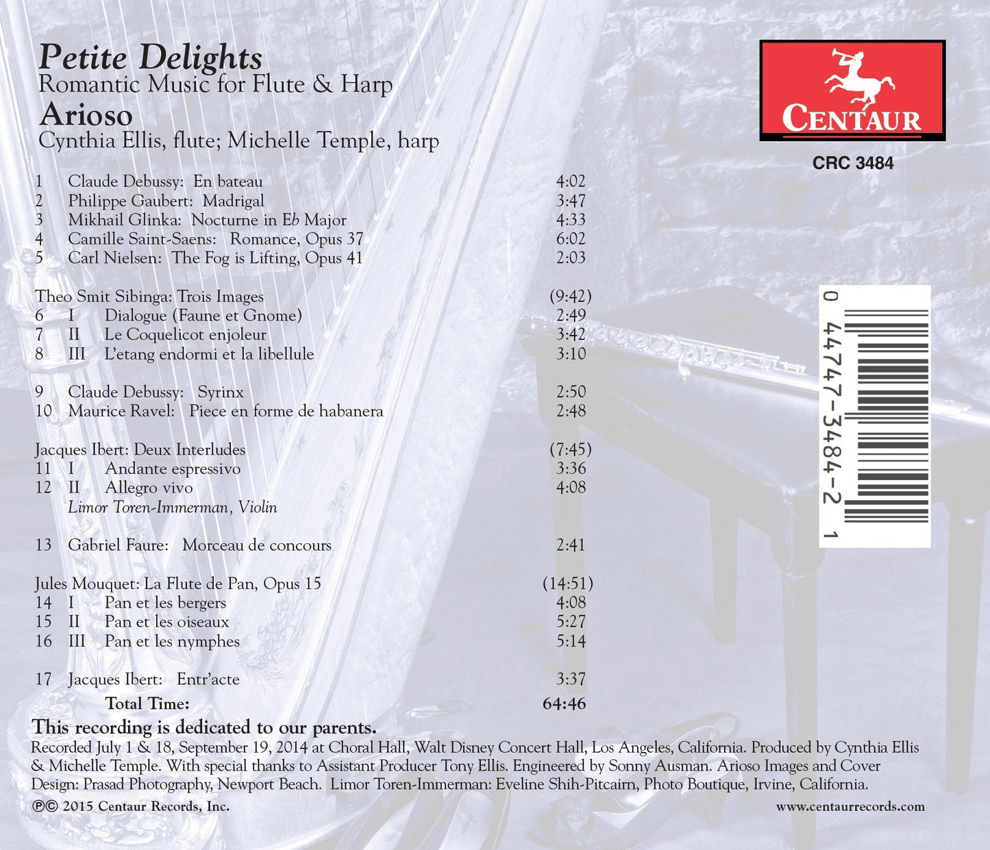 Petite Delights: Romantic Music for Flute & Harp