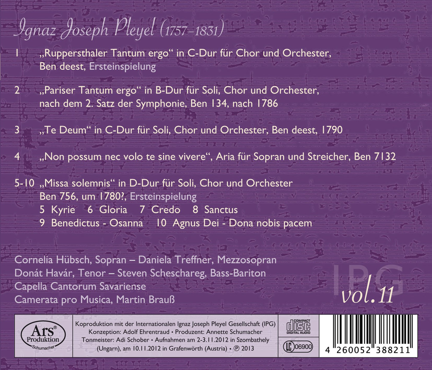 Pleyel: Edition, Vol. 11 - Sakrale Werke