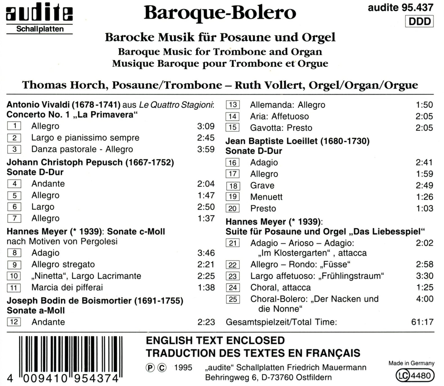BAROQUE-BOLERO: BAROQUE MUSIC