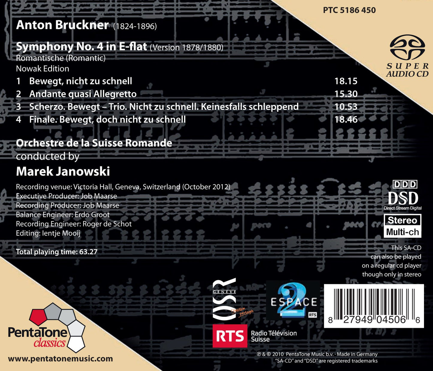Bruckner: Symphony No. 4 in E-Flat Major, WAB 104 "Romantic"