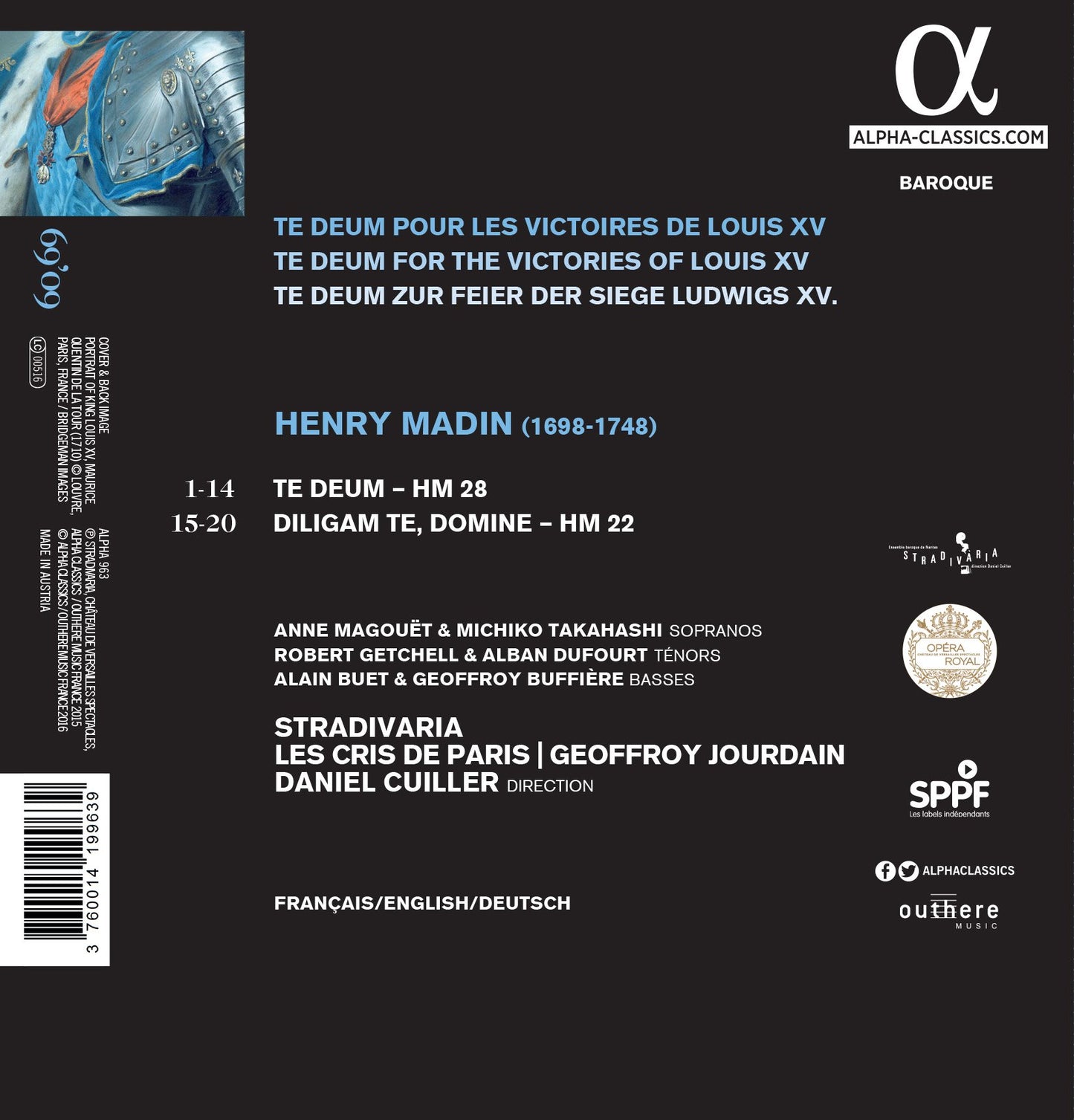 Madin: Te Deum pour les victoires de Louis XV (Live)