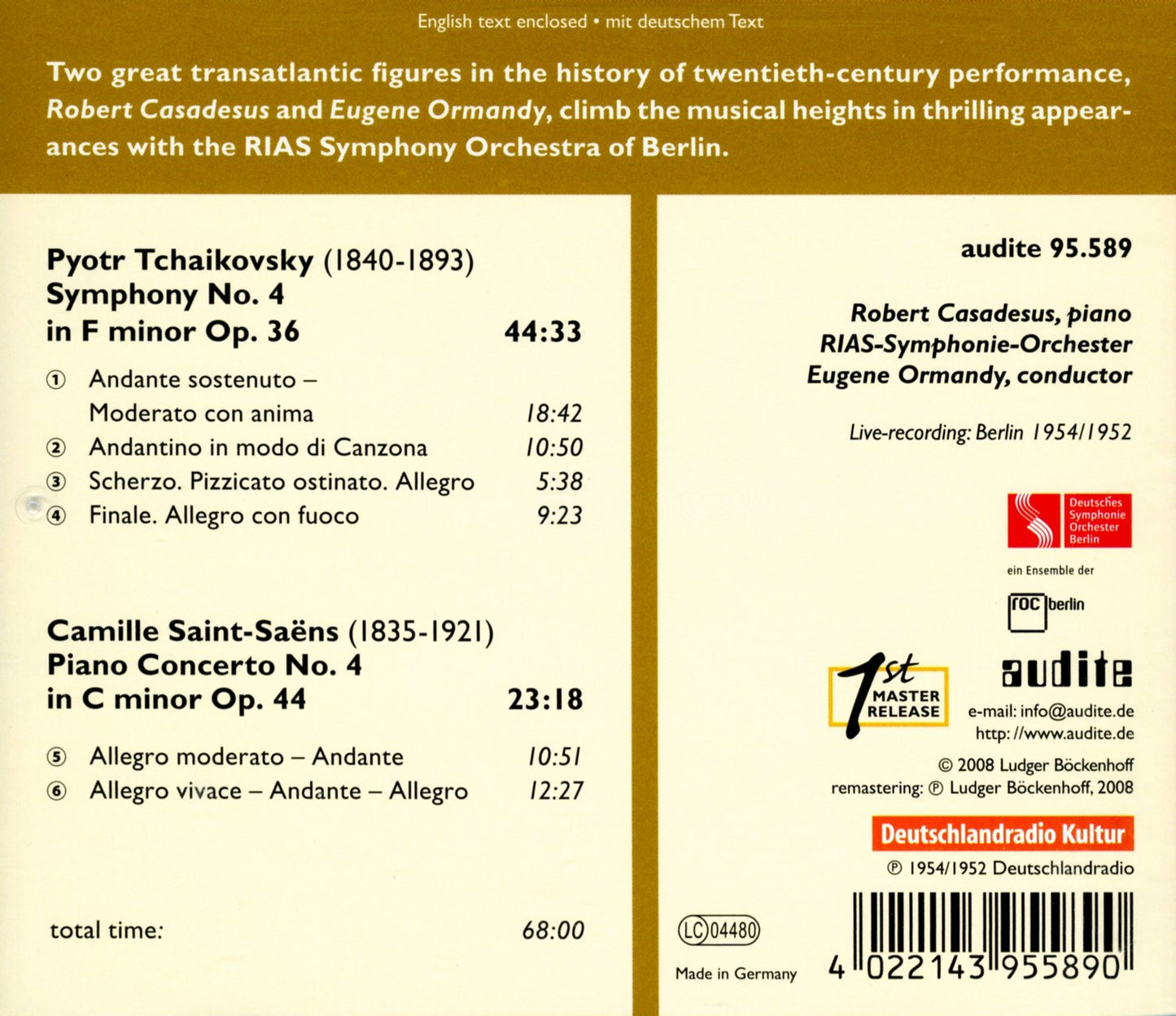 SYMPHONY NO. 4  PIANO CONCERTO