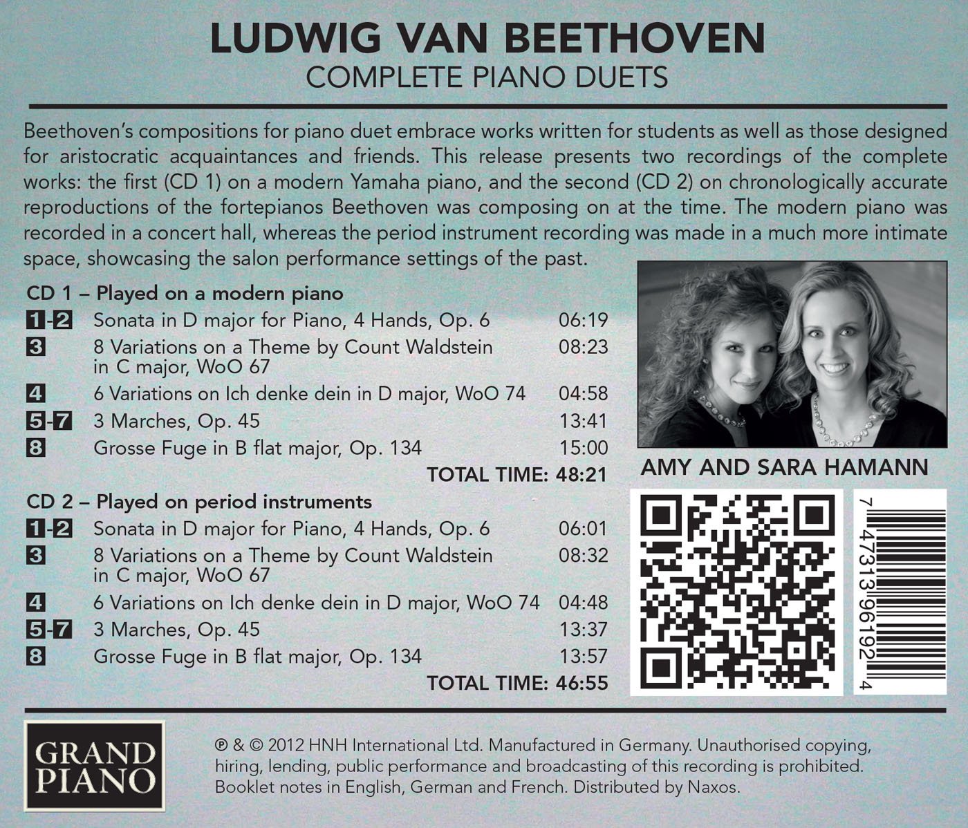 Beethoven: Complete Works for 4-Hand Piano