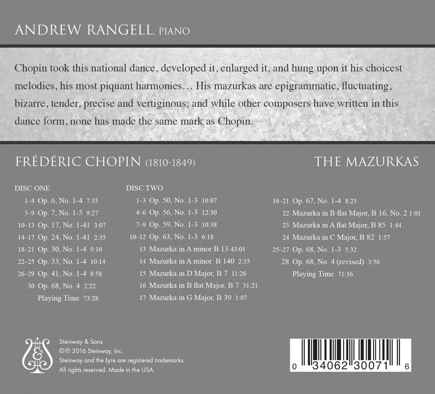 Chopin: The Complete Mazurkas