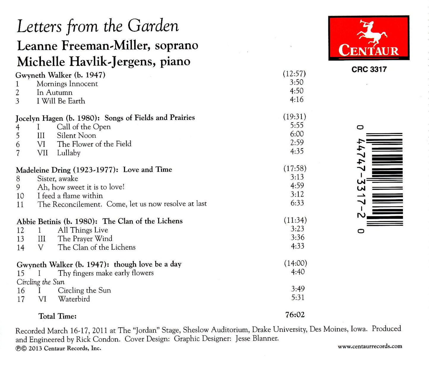 LETTERS FROM THE GARDEN