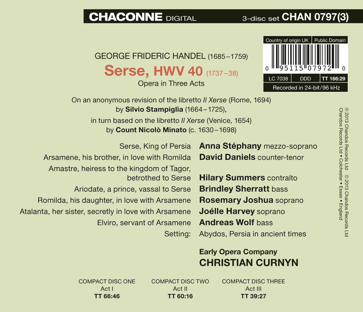 Handel: Serse, HWV 40