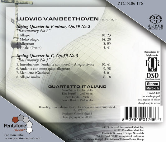 STRING QUARTETS OP 59 2 & 3: R