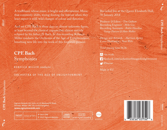 C.P.E. Bach: Symphonies