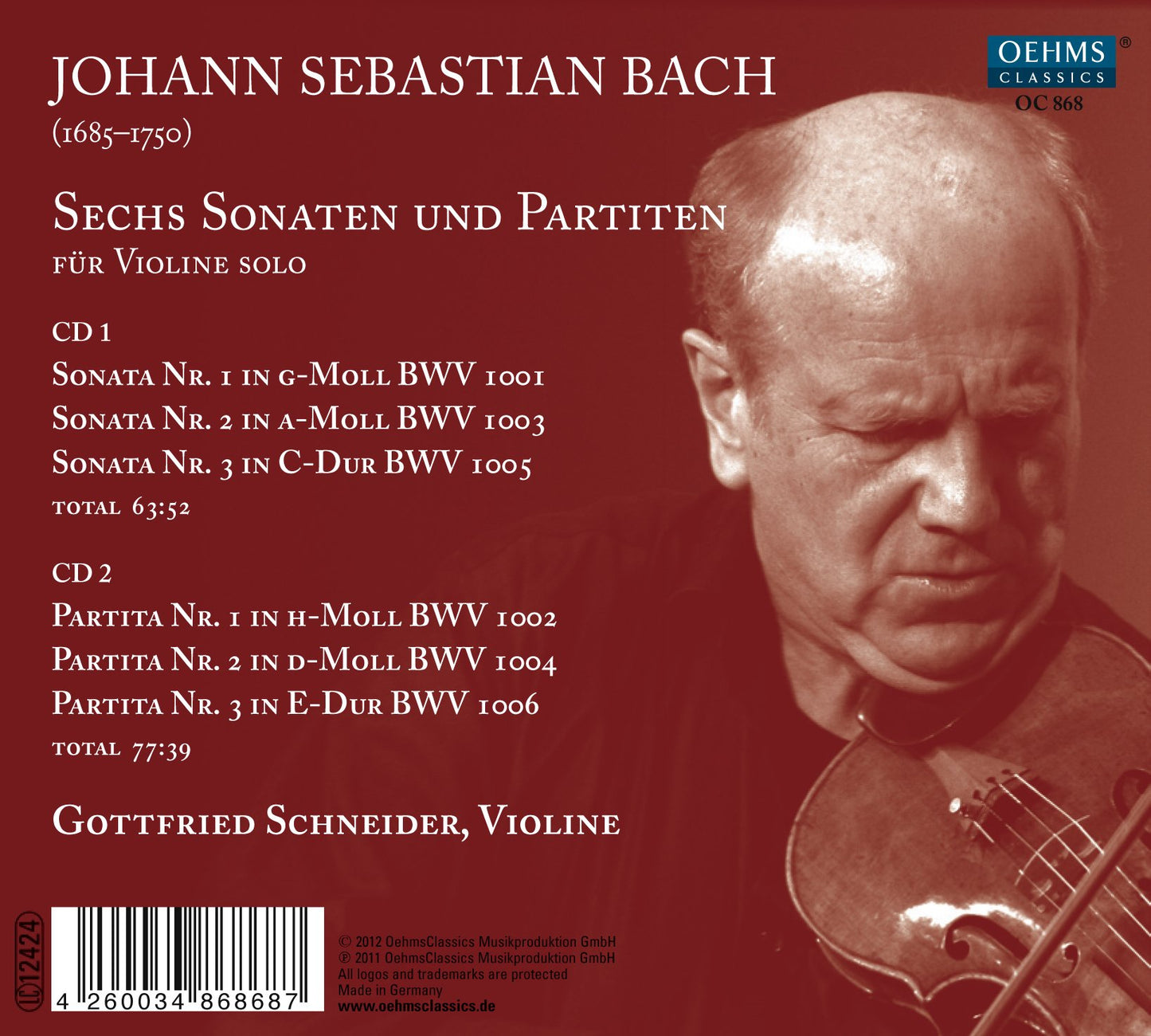 J.S. Bach: Sechs Sonaten und Partiten