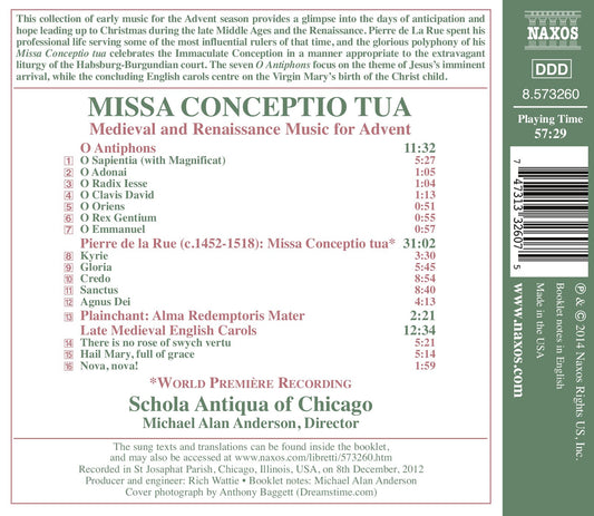 Missa Conceptio Tua: Medieval & Renaissance Music for Advent