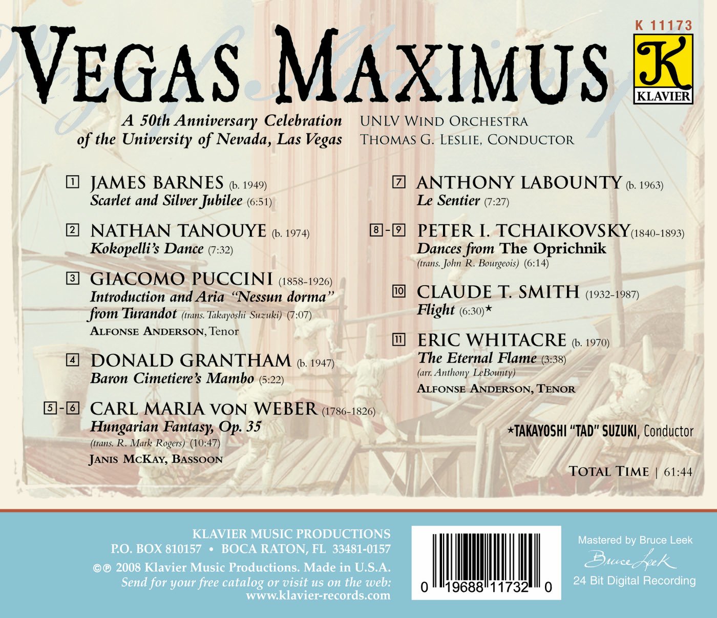UNLV WIND ORCHESTRA: Vegas Maximus - A 50th Anniversary Cele