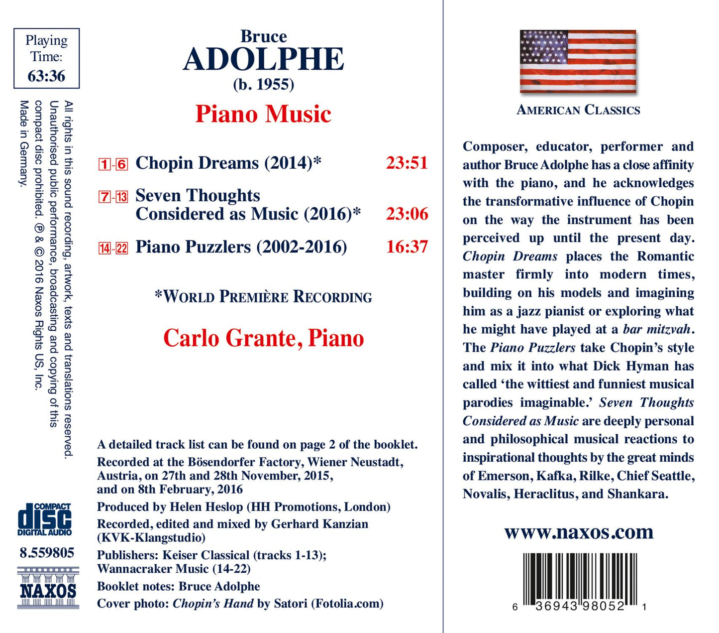 Adolphe: Piano Music