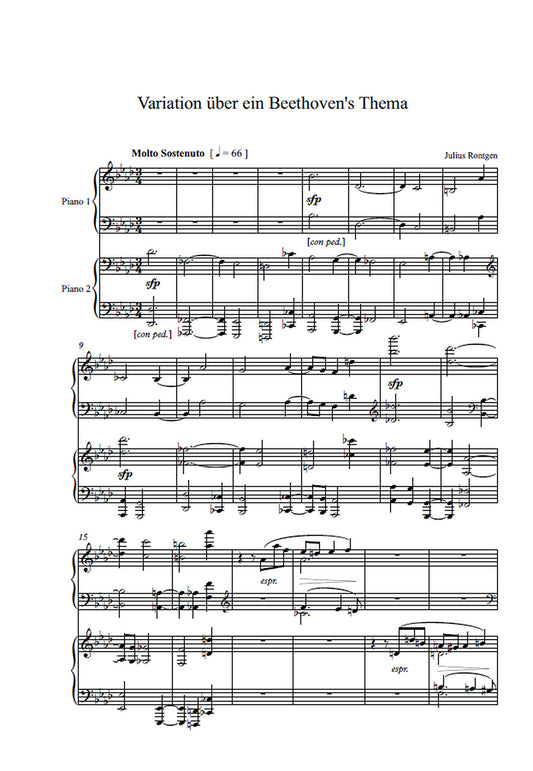 VARIATION UBER EIN BEETHOVEN'S