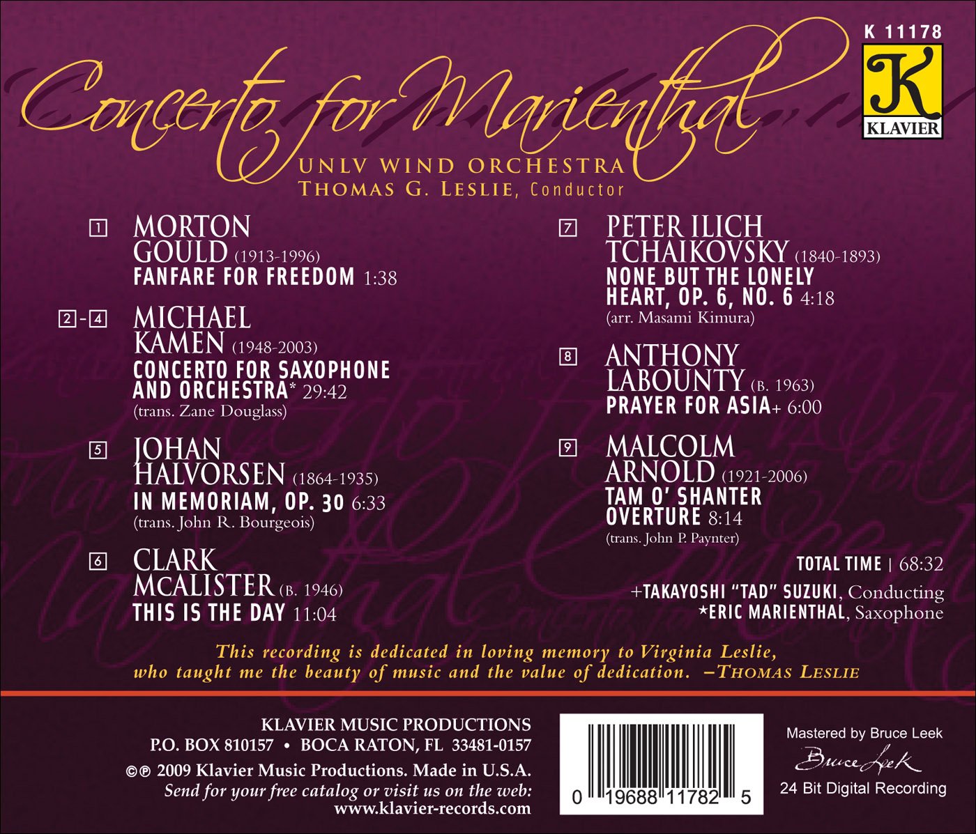 Concerto for Marienthal