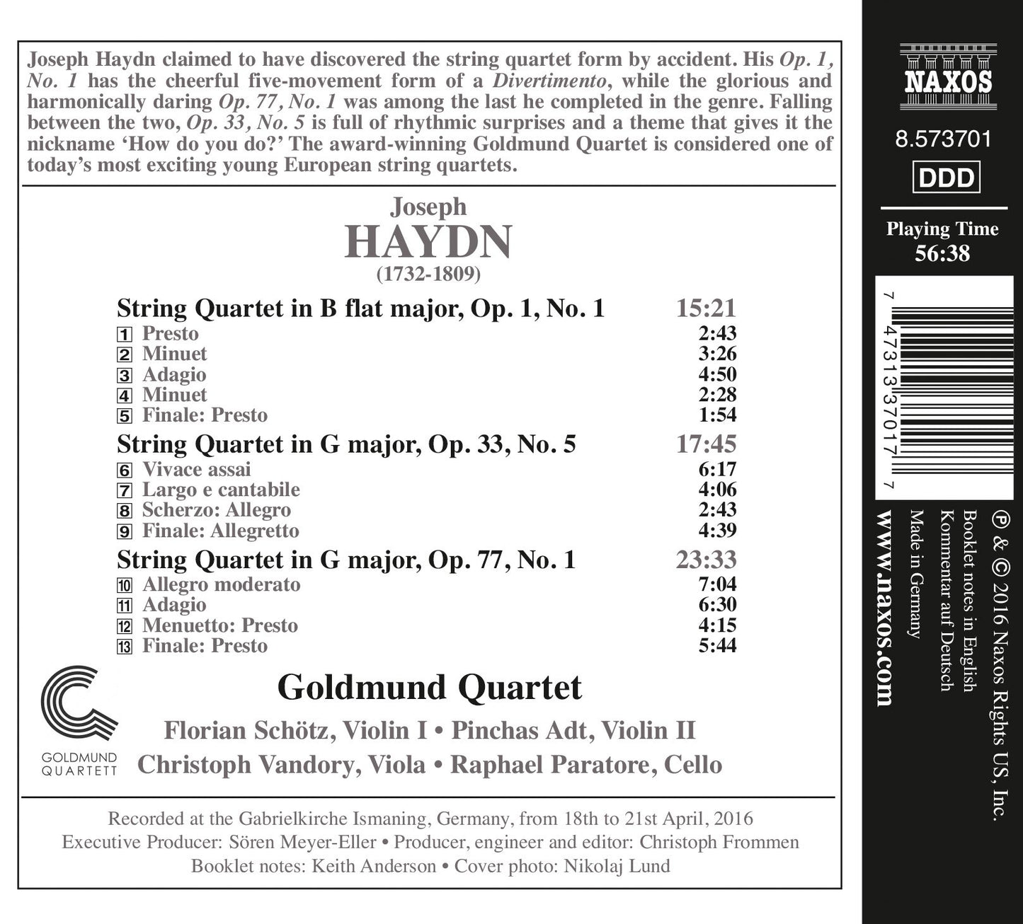 Haydn: String Quartets