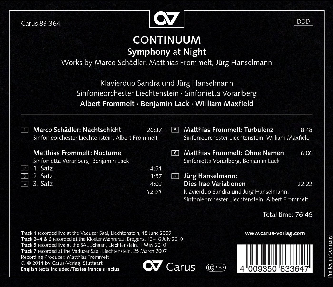 Continuum: Symphony at Night