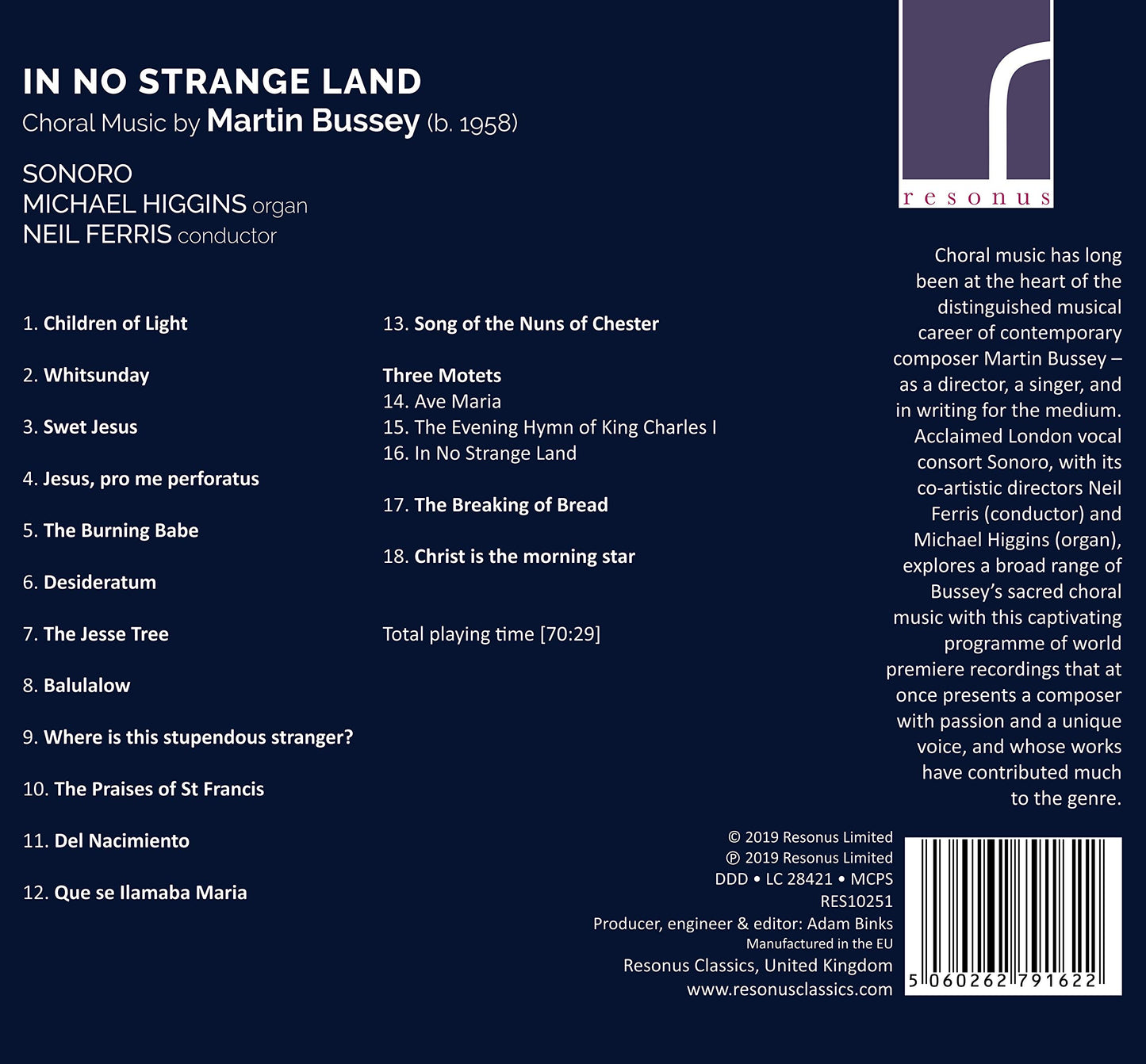 In No Strange Land