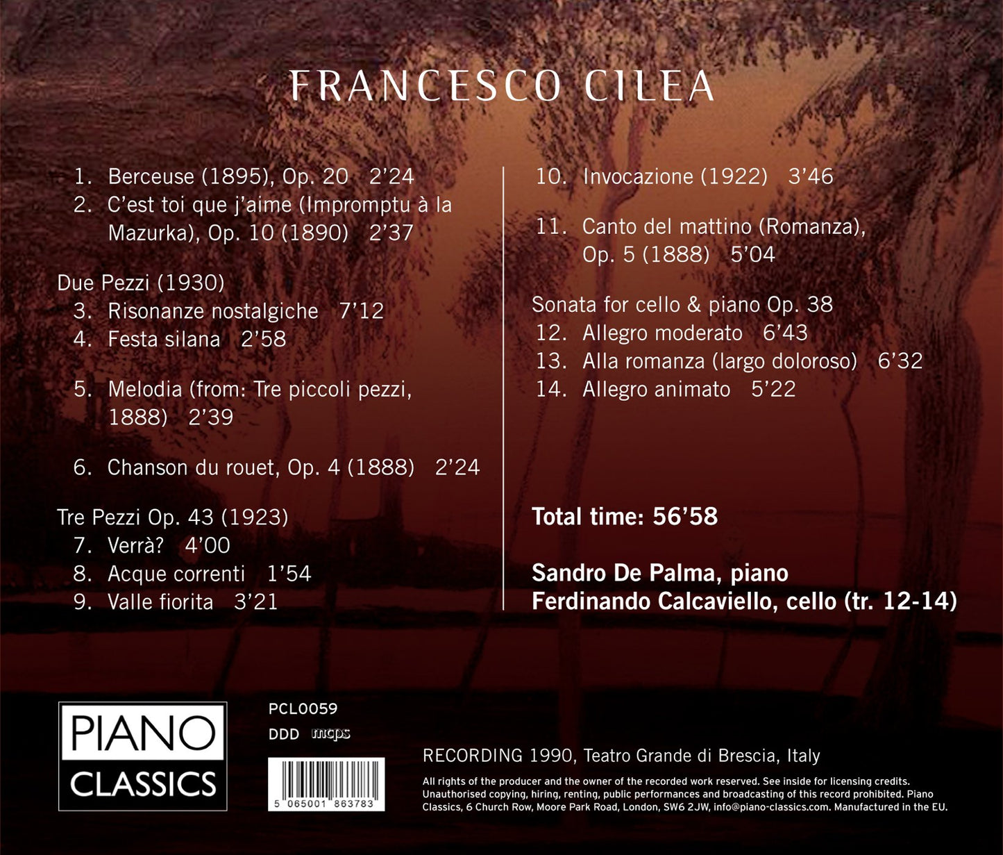 Cilea: Acque correnti