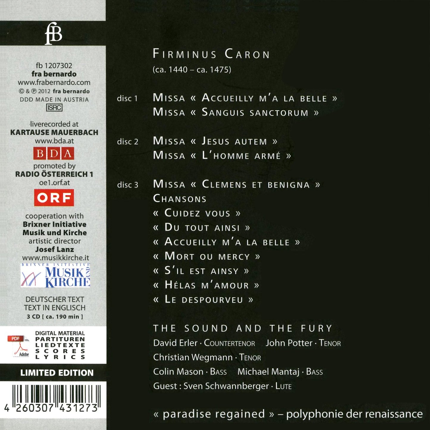 Caron: Masses & Chansons