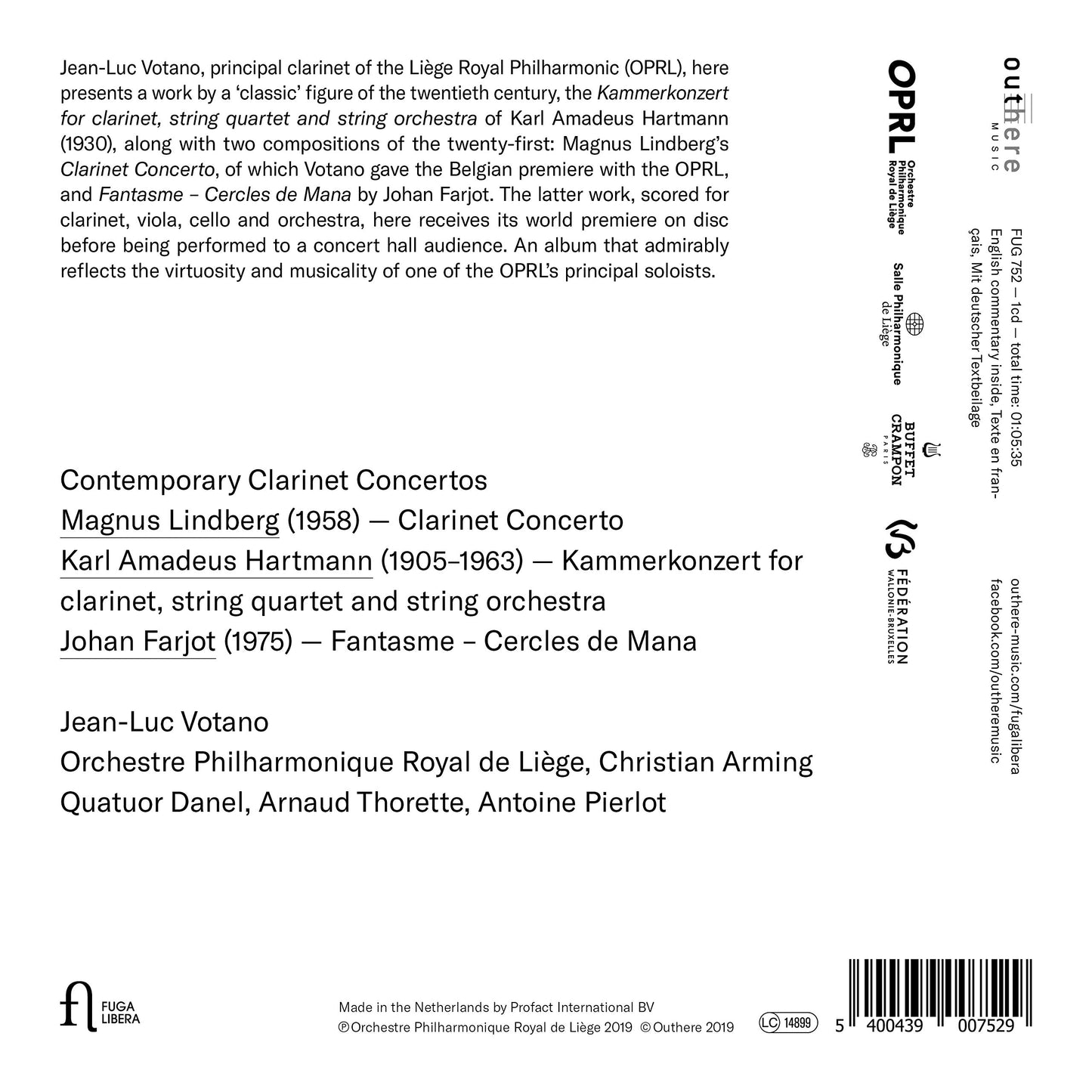 Contemporary Clarinet Concertos