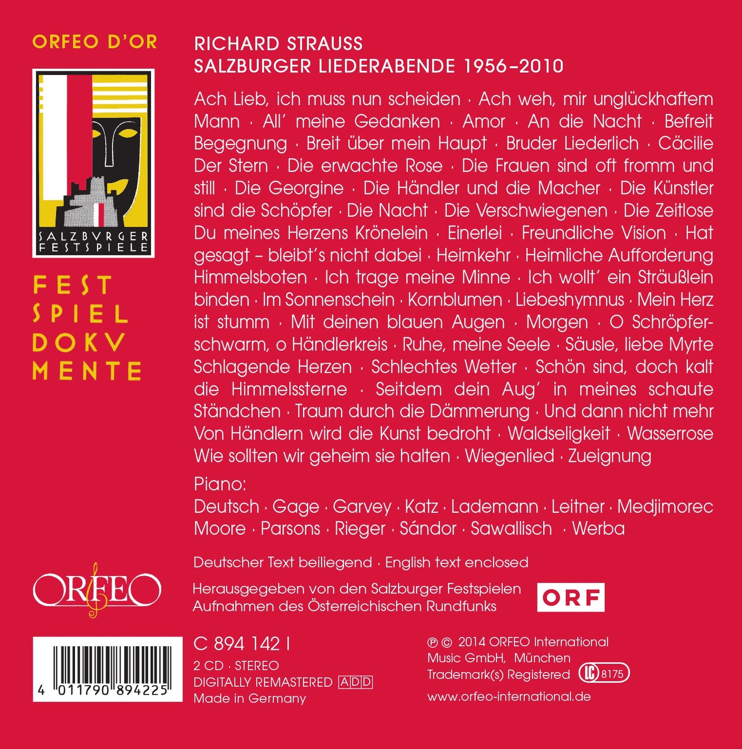 Salzburger Liederabende 1956-2010 (Live)
