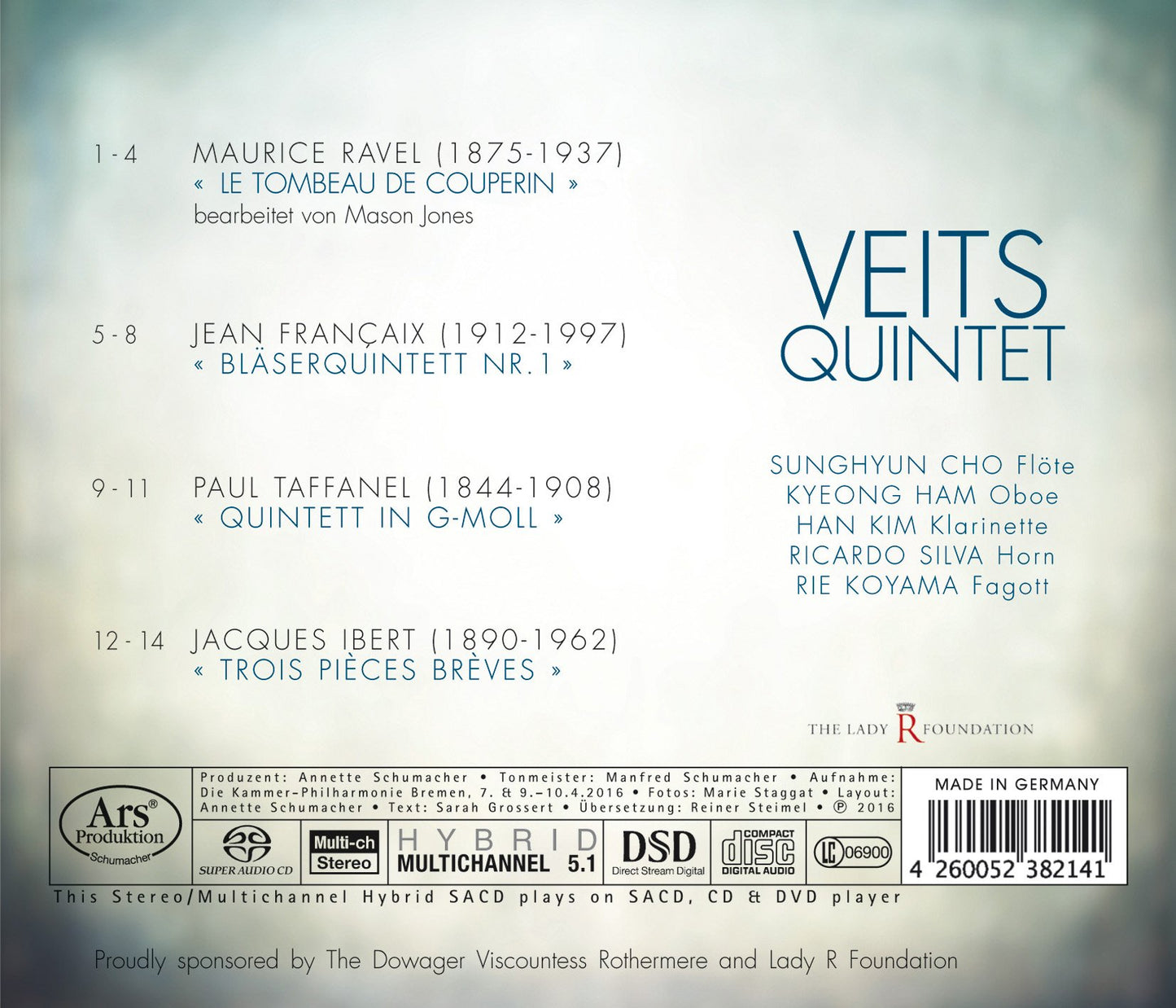 Ravel, Françaix, Taffanel & Ibert: Chamber Works