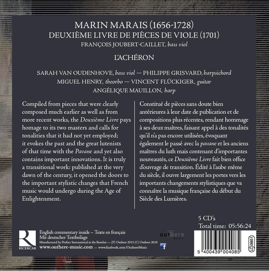 Marais: Pièces de Viole, Book 2