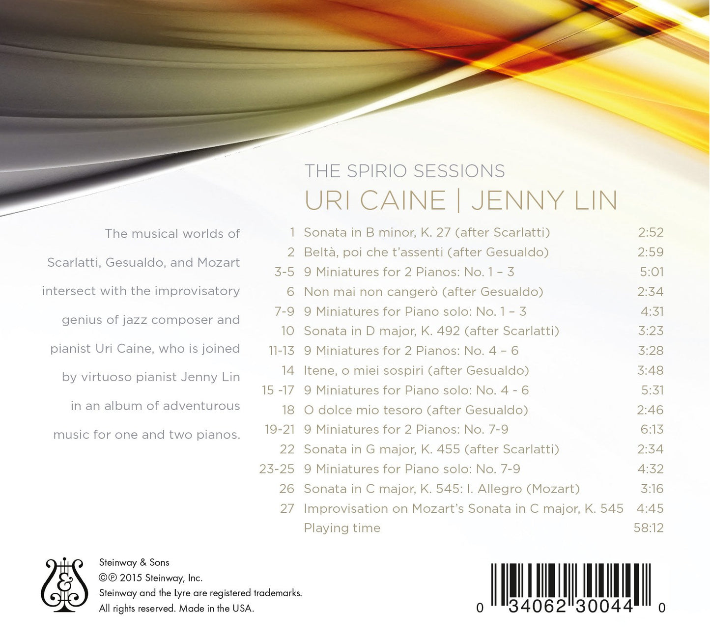 The Spirio Sessions