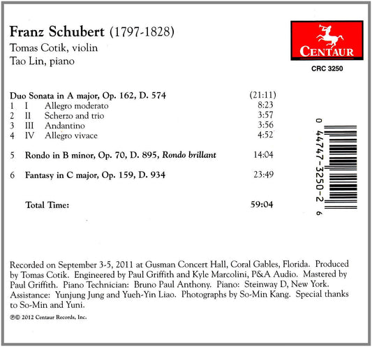 Schubert: Duo Sonata in A major, Op. 162, D. 574 - Rondo in