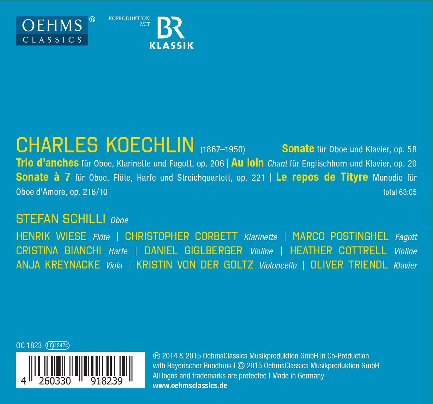 Koechlin: Chamber Music for Oboe & Other Instruments